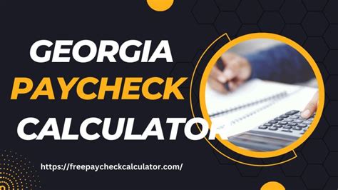 georgia paycheck calculator|georgia weekly paycheck calculator.